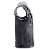 Enos Jeansweste Mit Kapuze - RJ9105 - Schwarz