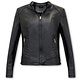 Biker Kunstlederjacke Damen - AY109 - Schwarz