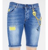 Local Fanatic Jeanshose Herren Kurz - 1046 - Blau Local Fanatic Jeanshose Herren Kurz - 1046 - Blau