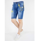 Local Fanatic Jeanshose Herren Kurz - 1046 - Blau Local Fanatic Jeanshose Herren Kurz - 1046 - Blau