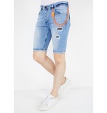 Local Fanatic Jeanshose kurz  - 1048 - Blau