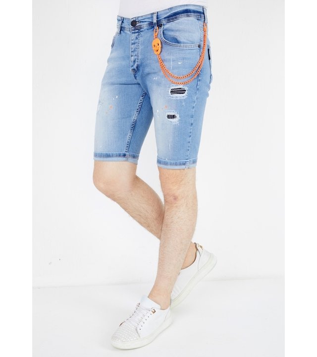 Local Fanatic Jeanshose kurz  - 1048 - Blau