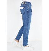 True Rise Klassische Luxus Jeans Männer - A53C - Blau