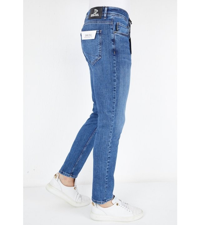 True Rise Klassische Luxus Jeans Männer - A53C - Blau