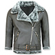 Lammy Coat - Shearling Winter Jacket Damen - Grau