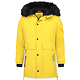 Herren Winterjacke - Kunstfell Winterparka Herren - Gelb