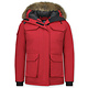 Winterjacken Damen -Jacken mit Fellkragen - Rot