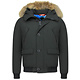 Kurze Winterjacke Herren mit Fellkragen- Chilliwack Bomber - Schwarz