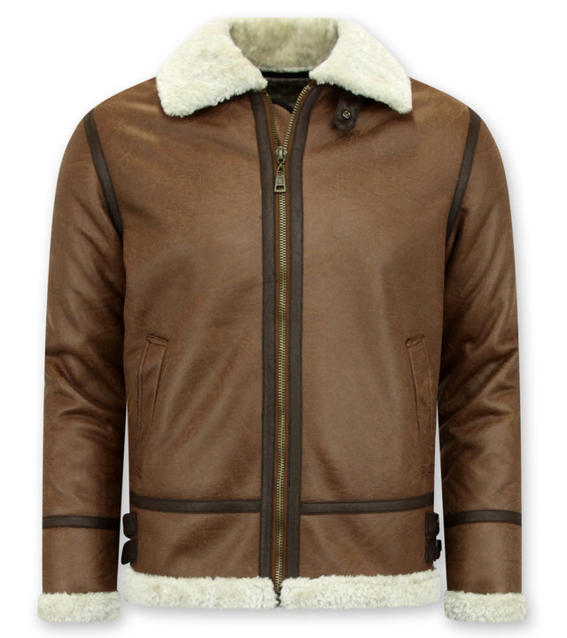 Tony Backer Lammy Coat - Shearling jacket - Braun