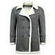 Lammy Coat - Shearling Jacke Herren Lammfell - Grau