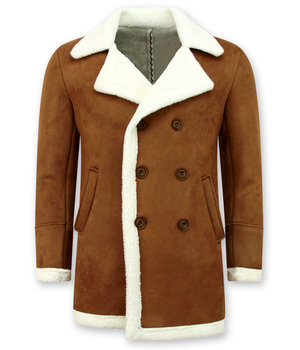 Frilivin Shearling Jacke Herren Lammfell - Lammy Coat - Braun