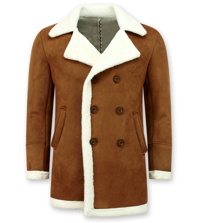 Frilivin Shearling Jacke Herren Lammfell - Lammy Coat - Braun