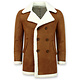 Shearling Jacke Herren Lammfell - Lammy Coat - Braun