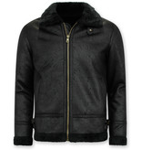 Tony Backer  Lammfelljacke - Lammy Coat - Schwarz