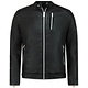 Herren Kunstlederjacke - Bikerjacke - Schwarz