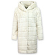 Langer Parka - Pelzmantel Damen - Weiß