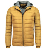 Enos Kurtze Winterjacke Männer - Gelbe Jacke - Gelb