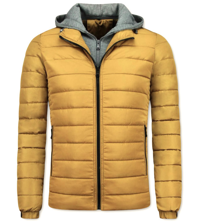 Enos Kurtze Winterjacke Männer - Gelbe Jacke - Gelb