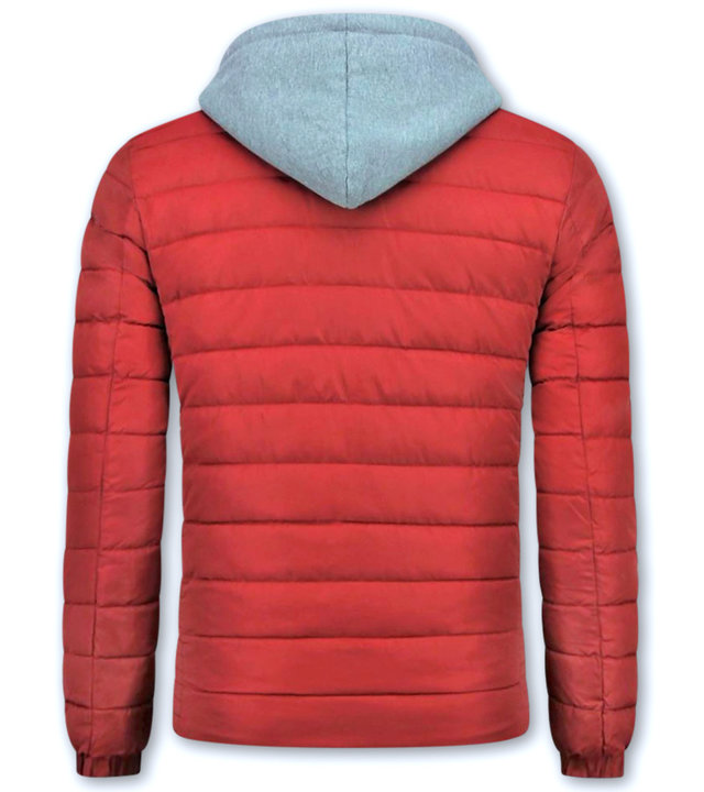 Enos Kurtze Winterjacke Männer - Rote Jacke - Rot