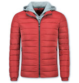 Enos Kurtze Winterjacke Männer - Rote Jacke - Rot