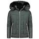 Kunstfell Jacke - Schwarze Herrenjacke - Winterjacke Männer - Schwarz