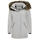 Damen Winterjacke - Mit Echtpelzkragen - Slim Fit - Beige