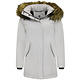 Damen Winterjacke mit Kunstpelzkragen - Slim Fit - Beige