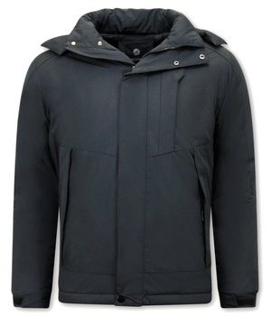 Beluomo Herren Winterjacken - 9732 - Schwarz