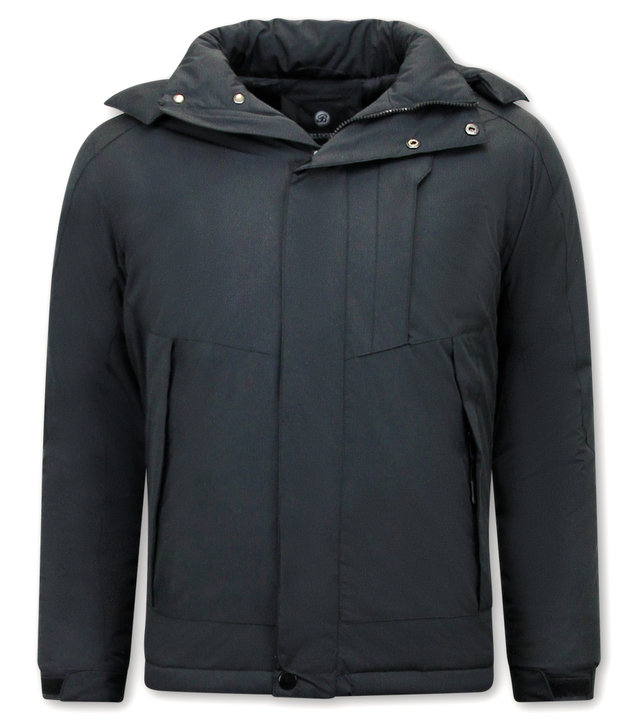 Beluomo Herren Winterjacken - 9732 - Schwarz