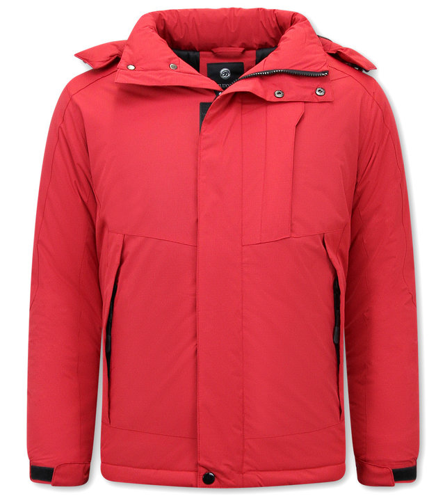 Beluomo Herren Winterjacken - 9732 - Rot