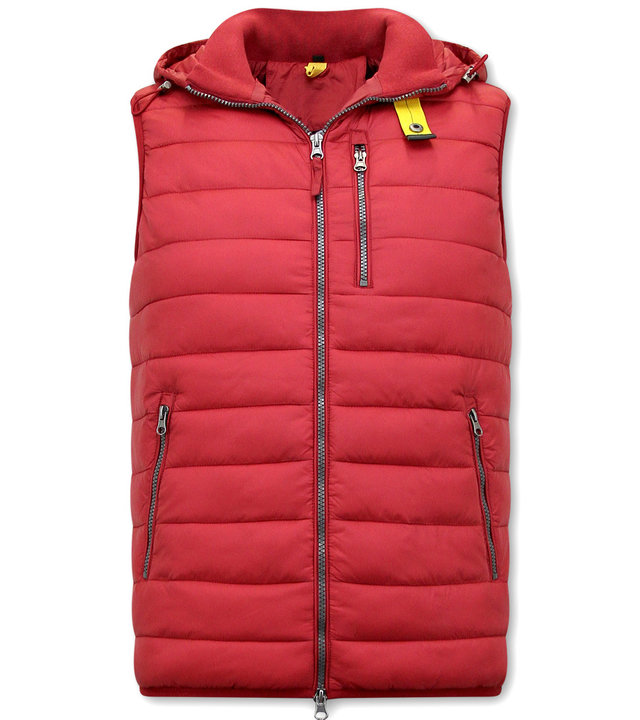 Enos Herren Bodywarmer Mit Kapuze - 8207 - Rot