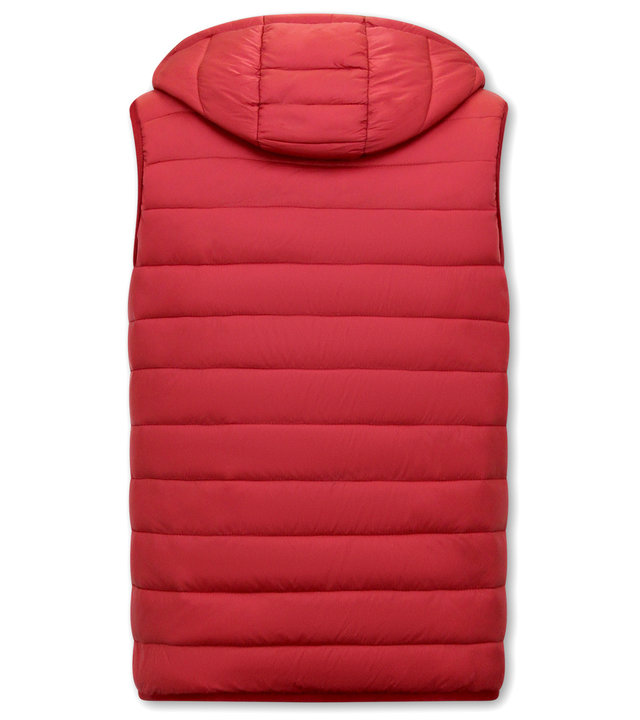 Enos Herren Bodywarmer Mit Kapuze - 8207 - Rot