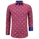 Slim Fit Hemd Herren - 3087 - Rot