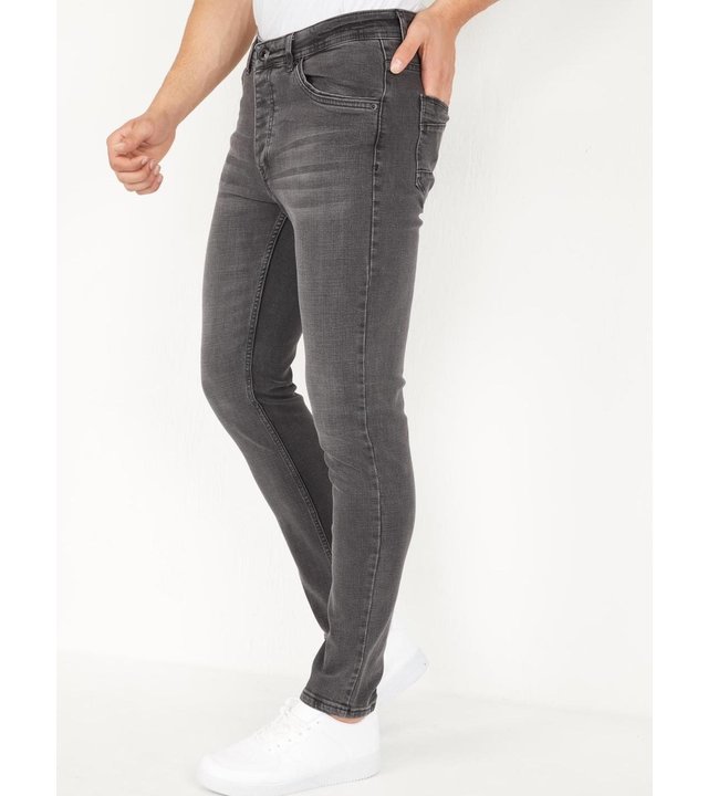 True Rise Regular Fit Herren Jeans Stretch - DP02 - Grau