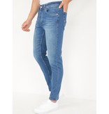 True Rise Herren Jeans Stretch Regular Fit - DP04 - Blau