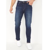 True Rise Regular Fit Herren Stretch Jeans - DP09 - Blau