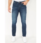 True Rise Stretch Jeans Herren Regular - DP14 - Blau