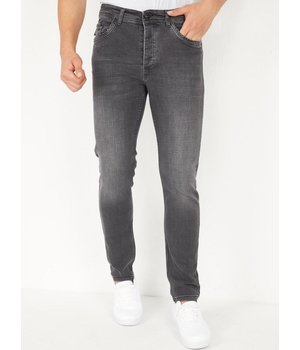 True Rise Männer Jeans Hosen Regular Fit - DP19 - Grau