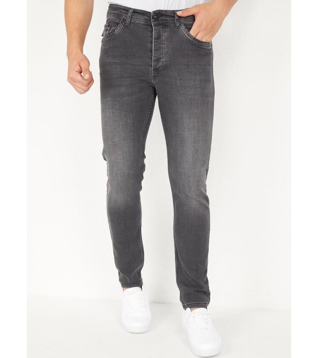 True Rise Männer Jeans Hosen Regular Fit - DP19 - Grau