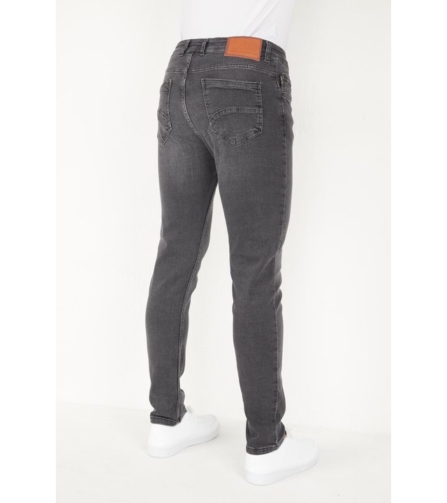 True Rise Männer Jeans Hosen Regular Fit - DP19 - Grau