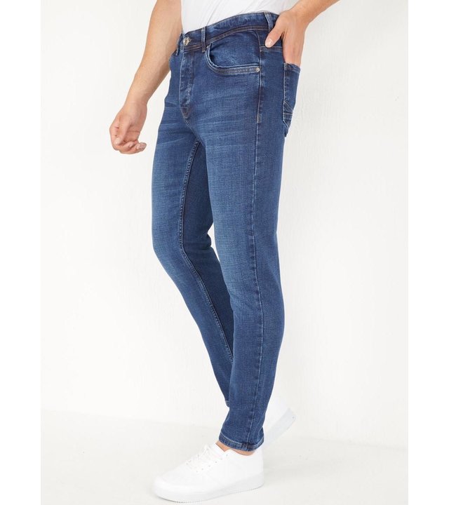 True Rise Männer Jeans Hosen Regular Fit - DP20 - Blau