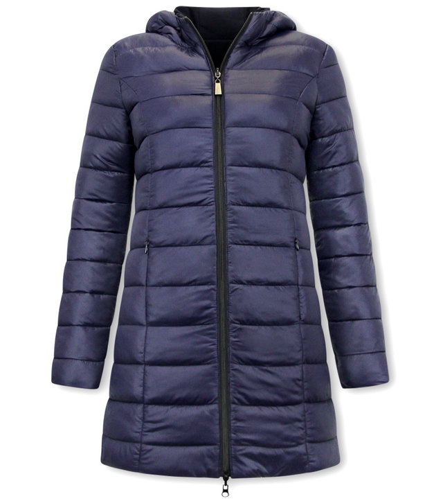 Gentile Bellini Reversible Wintermantel Damen - 2161-B - Blau