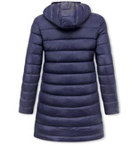 Gentile Bellini Reversible Wintermantel Damen - 2161-B - Blau