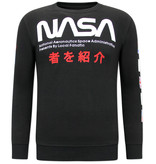 Local Fanatic Herren Sweater NASA International - 11-6505Z - Schwarz