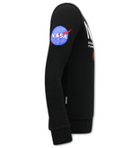 Local Fanatic Herren Sweater NASA International - 11-6505Z - Schwarz