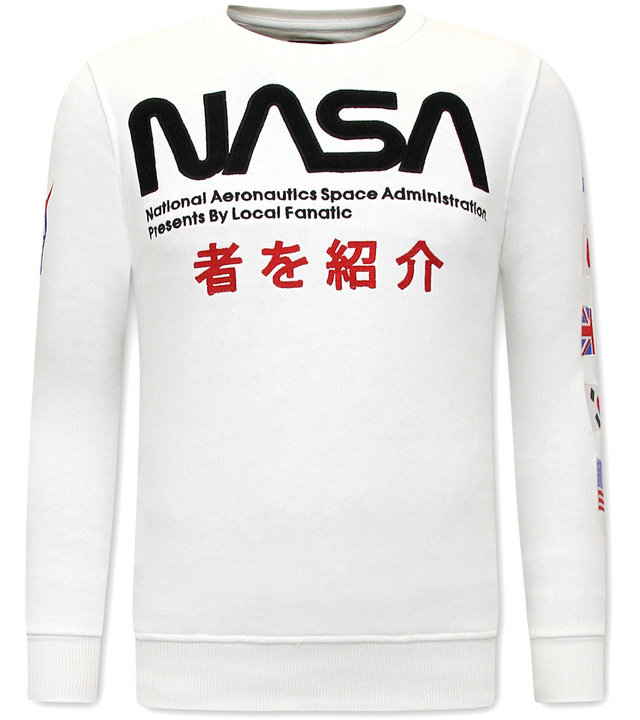 Local Fanatic NASA International Herren Sweater - 11-6505W -  Schwarz