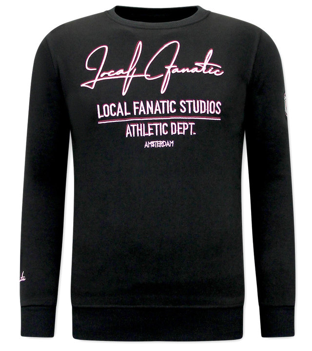 Local Fanatic Athletic Dept Süße Pullover - 11-6518ZR - Schwarz