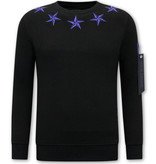 Local Fanatic Royal Stars Schöne Pullover - 11-6506ZB - Schwarz