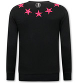 Local Fanatic Schöne Pullover Royal Stars - 11-6506ZR - Schwarz