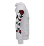 Local Fanatic Hoodie Herren Love & Roses - 11-6526W - Weiß